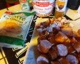 Une image de l'étape 2 de Gratin choux-fleurs pommes de terres et saucisses.
