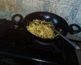 A picture of step 5 of Chowmin biryani and chicken soup.
