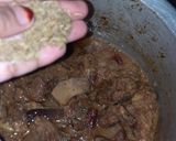 A picture of step 6 of Meat with dry whole spices.