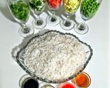 A picture of step 1 of Chinese rice.