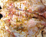 Foto del paso 2 de la receta: Pollo al chimichurri con trampó mallorquín, patatas y boniatos