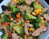 Foto langkah ke 5 dari resep Tumis Brokoli ft. Mix Vegetables Bumbu Saus Tiram.