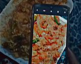 A picture of step 7 of Singaporean rice.