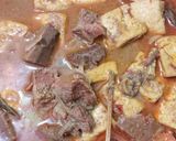 Foto langkah ke 4 dari resep Gulai Daging Nangka & Tahu.
