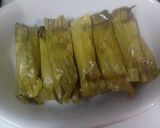 Foto langkah ke 9 dari resep Timphan Labu Kuning Sarikaya Pandan.