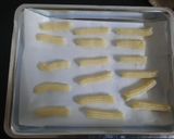 A picture of step 3 of Churros with chocolate dip.