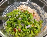 A picture of step 2 of Veg Suji Chilla.