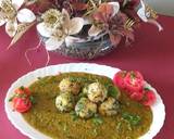 Paneer spinach kofta soft creamy green gravy recipe step 3 photo