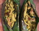 Foto langkah ke 4 dari resep Pepes usus bumbu kuning bakar.