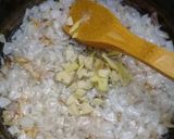 A picture of step 1 of Palak Methi Qeema.
