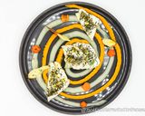 Foto del passaggio 5 della ricetta Branzino agli Aromi su Crema di Patate e Carote
