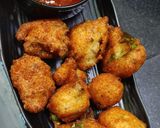 A picture of step 3 of #RSC#Urad dal rice powder,jeera black pepper bonda.