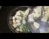 A picture of step 4 of Black (kala) Chana chaat.