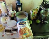 A picture of step 1 of Blueberry Lemon cake.