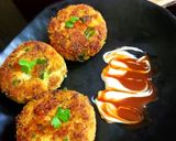 A picture of step 4 of Okara (soya pulp) cutlet.