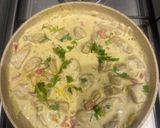 صورة لخطوة 2 من وصفة دجاج بالكريمة مع رز بالشعيرية