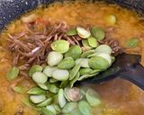 Gambar langkah 4 resipi Sambal Tumis Tempoyak Petai.