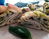 A picture of step 8 of Braided Bread with Basil Pesto.