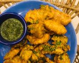 A picture of step 4 of Palak Pakora.