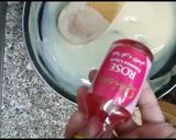 A picture of step 10 of Rose Mahalabia (Arabian dessert) Milk pudding.
