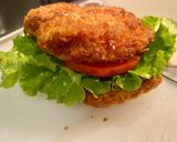 รูปขั้นตอนการทำที่ 3 ของ แฮมเบอร์เกอร์อกไก่กรอบ