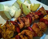 Foto del paso 5 de la receta: CHUZOS (brochetas, pinchos) de Pollo, Pimiento y Txistorra...!