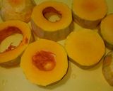 Hình bước làm 1 của món Sữa Bí Đỏ Cốt Dừa