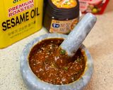 A picture of step 4 of Ssamjang (Korean bbq dipping sauce for meat).