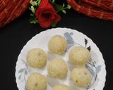A picture of step 3 of Coconut Ladoo.