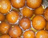 A picture of step 7 of Sweet Potato Gulab Jamun (Sweet Potato Balls in sugar syrup).