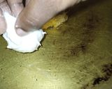 A picture of step 2 of Nigerian puff puff.