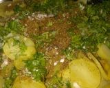 A picture of step 5 of Aloo kachalu.
