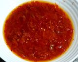 Foto del paso 1 de la receta: Salsa de pimientos rojos asados y nueces con toque Tunecino