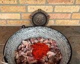 Birka pörkölt bográcsban karcagi módra recept fázis 1 fotója