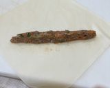 A picture of step 2 of Beef Lumpia Shanghai.