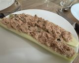 Une image de l'étape 3 de Bouchées fraîches concombre et thon.