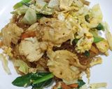 A picture of step 5 of Pad See Ew with Chicken and Thin Rice Noodles.