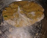 A picture of step 2 of Daal ki roti.