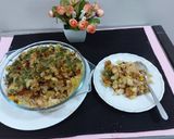 A picture of step 7 of Chicken tikka creamy cheesy macaroni/indo Italian style.