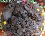 A picture of step 3 of Eggless Chocolate Banana Muffins.
