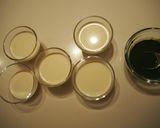 Foto del passaggio 5 della ricetta Panna cotta alla salsa di te matcha molto semplice