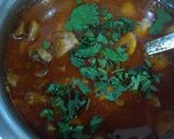 A picture of step 6 of Stuffed Eggplant and Peas & Mushroom with Chapati.