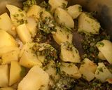 A picture of step 5 of Sabudana khichadi.