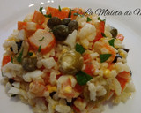 Foto del paso 11 de la receta: Ensalada de surimi con arroz