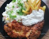 Bundás hús rizibizivel és kapor szósszal❤️ recept fázis 5 fotója