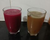 A picture of step 2 of BCD & ACM juice.