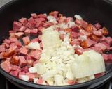 Sonkás-tejszínes rakott tészta recept fázis 5 fotója