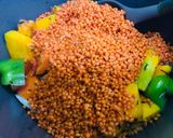 A picture of step 3 of Red Lentil and Pumpkin Soup.