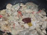 Pollo🍗en salsa🥯de queso🧅🫑🧄