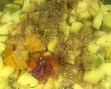 A picture of step 2 of Spicy achari alu.